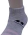 White Flower Cotton Above Ankle Sock For Girls-Grey-6 Years