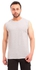 Andora Sleeveless Round Neck Slip On T-shirt - Grey