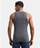 Jockey FP04 Men's Super Combed Cotton Rib Round Neck Sleeveless Vest with Extended Length for Easy Tuck
