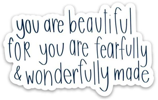 Bible Quote Motivational Stickers- You Are Beautiful