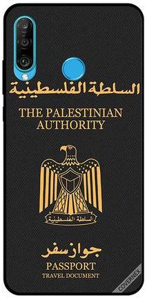 غطاء حماية واقي لهاتف هواوي P30 لايت بطبعة جواز سفر فلسطيني