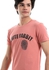White Rabbit Finger Print Printed Pattern Short Sleeves T-Shirt - Punch Pink