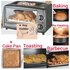 Crown Star 11- Litres Electric Toaster Oven With Top Barbecue BBQ Grill + Cake Pan + Key Holder