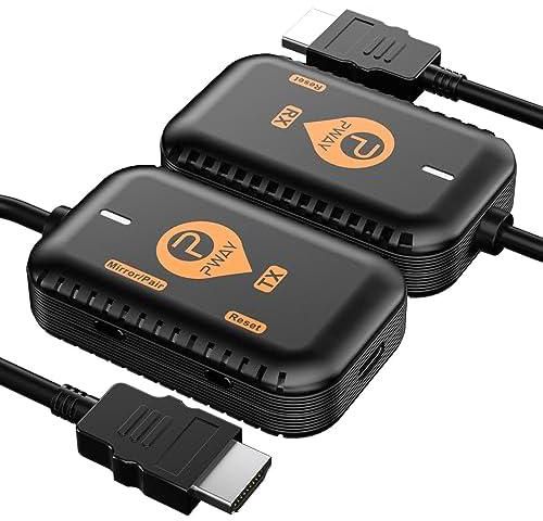 Wireless HDMI Extender,Wireless HDMI Transmitter and Receiver,Support 2.4/5GHz for Streaming Video and Audio to HDTV/Projector/Monitor from Laptop/PC/Cable Box - 98FT/30M