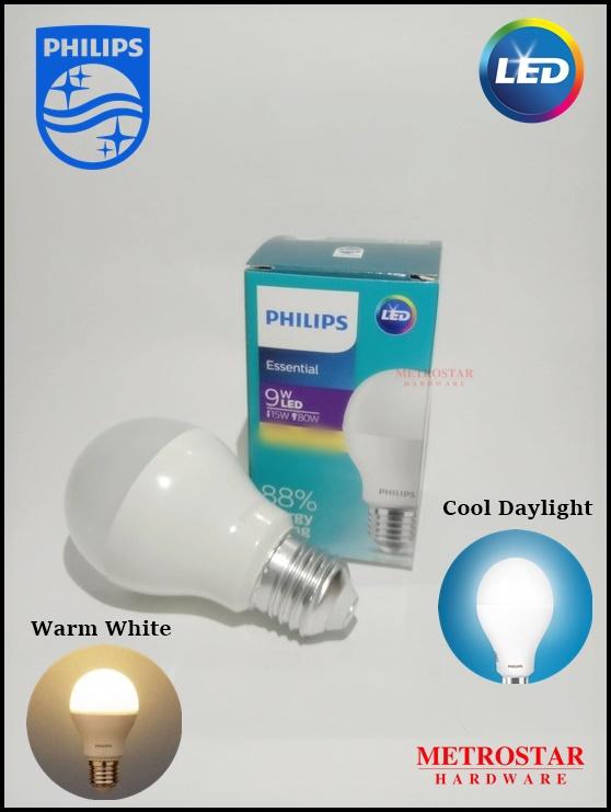 Philips Essential 9W Led E27 Bulb (Cool Daylight - Warm White)
