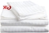 5 Sets Plain White Stripes Bedsheet With 4 Pillow Cases Each
