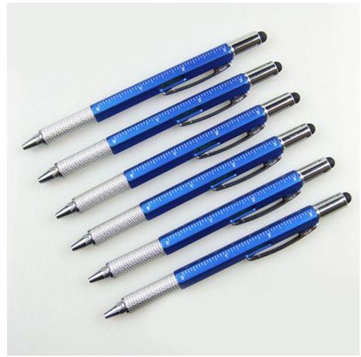 Universal Hot Top Quality Handy Tech Ballpoint Pen Screwdriver Ruler Spirit Level Multifunction Tool