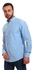 Andora Trendy Plaids Full Sleeves Shirt - Sky Blue & White