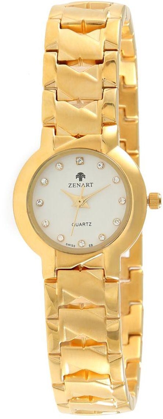 Zenart Women's Casual Watch 22k Gold Plated Stainless Steel Strap - 4267ST-L