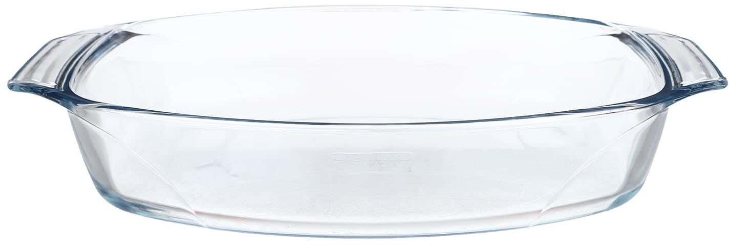 احصل على طاجن بيضاوى زجاج حراري بيركس، 39×27 سم - شفاف مع أفضل العروض | رنين.كوم