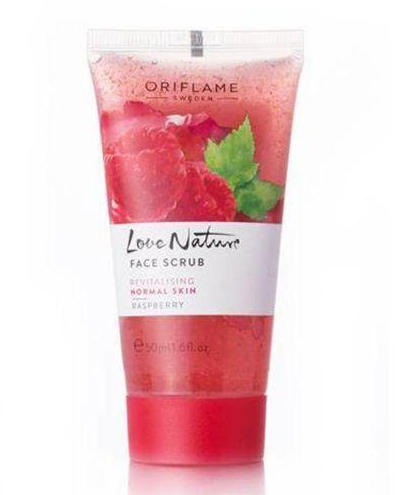 Oriflame Love Nature Face Scrub Raspberry - 50ml