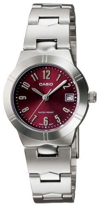 Casio casio LTP-1241D-4A2 Stainless Steel Watch - For Women - Silver