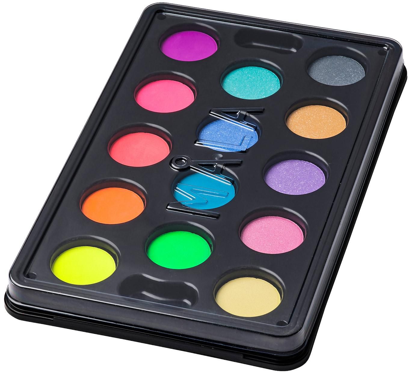 MÅLA Watercolour box with 14 colours - mixed colours
