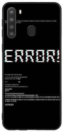 Protective Case Cover For Samsung Galaxy A21 Error Black