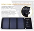 Portable Solar Charger for Camping - 21W Foldable Solar Panel Charger 2 USB Ports - Waterproof & Durable, Compatible with iPhone, iPad, Galaxy, LG, Nexus, Battery Packs, & All USB Devices