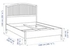 TYSSEDAL هيكل سرير, أبيض/Lindbåden, ‎160x200 سم‏ - IKEA