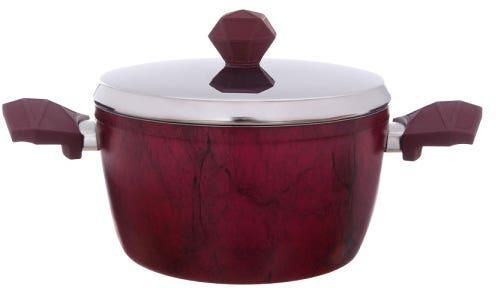 Get Nouval Teflon Pot, Size 22 - Red with best offers | Raneen.com