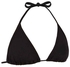 Decathlon Mae Women's Plain Sliding Triangle Bikini Swimsuit Top - Black