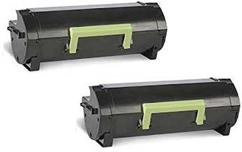 2 Compatible Toner Cartridges for Lexmark MS 510 dn - Black, High Yield