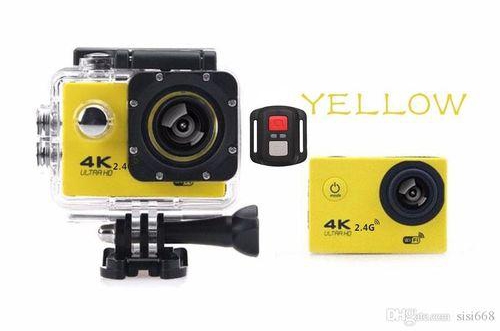 Generic WiFi Sports Action Camera 4K Ultra Extral HD 2 Inches LCD - Yellow