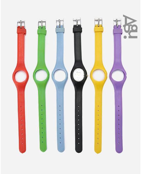 Agu Plastic Watch - Set of 6 - Unisex - Multicolor