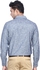 D'Indian CLUB Denim Cotton Men's Full Sleeve Casual Grey Printed Shirt Size L