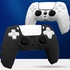 IINE PS5 Soft Silicone Gel Rubber Case Cover Protective Cover for Playstation5 (Black - White)