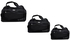 Luggage Trolley Bags by sdyroo, 3 Pieces with Travel Duffle Mate Bag travel Set 3pcs - 19"21"23" - Black