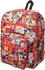 Get Dea Fabric Backpack, 30×20×43 cm, 5 Zippers - Multicolor with best offers | Raneen.com