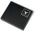 HISCOW Metal Zipper Long Wallet Black with 2 Cash Compartment - Italian Calfskin