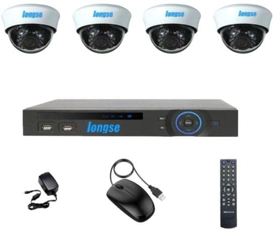Longse AHD 4 Channels DVR with 4 Indoor Security Camera