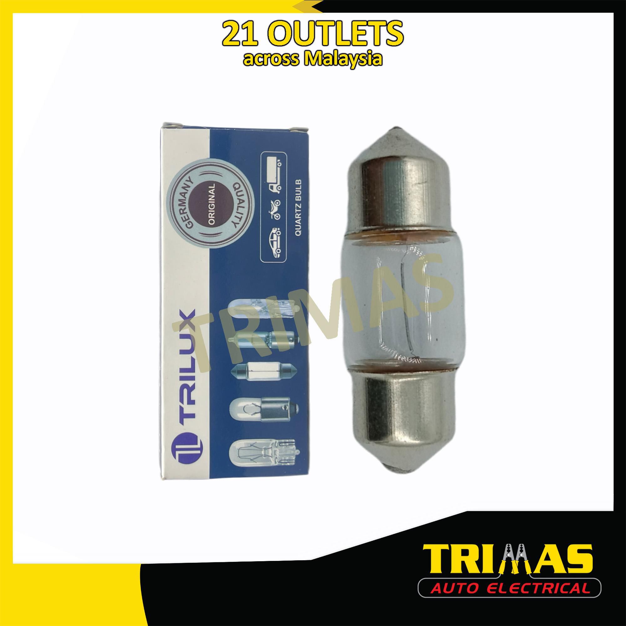 Trilux 10X28-12V Automotive Festoon Room Bulb (1PC)