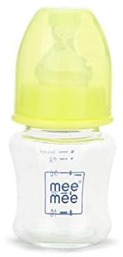 Mee Mee Premium Glass Feeding Bottle, Green