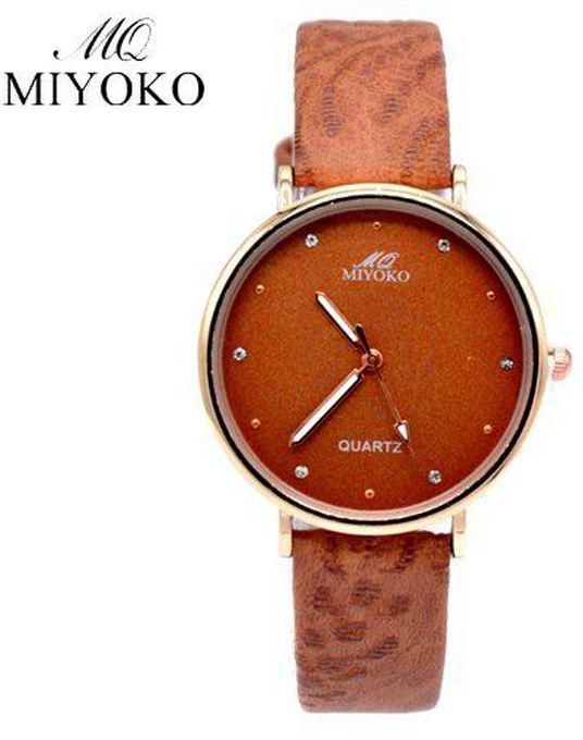 Miyoko Leather Watch -Multicolor