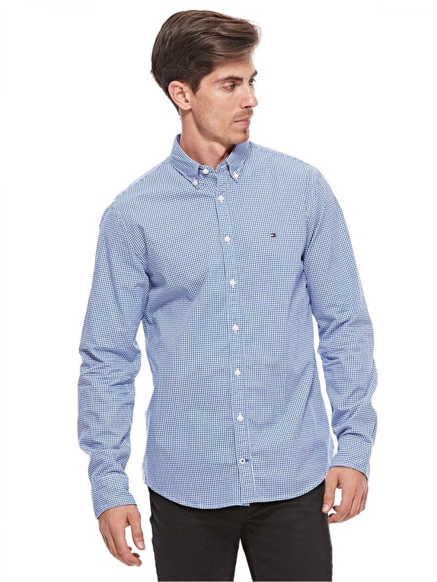 Tommy Hilfiger Shirt for Men - Blue & White