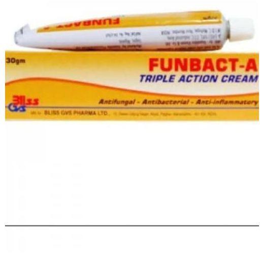 Funbact A Triple Action Cream For Anti-fungal ,bacterial
