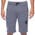 Santa Monica M609208C Finley Drawstring Shorts for Men - L, Navy Marl