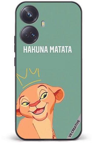 Protective Case Cover For Realme 10 Pro Plus Hakuna Matata Design Multicolour
