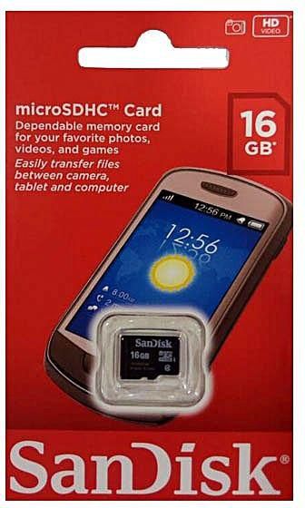 SanDisk 16GB Memory Card
