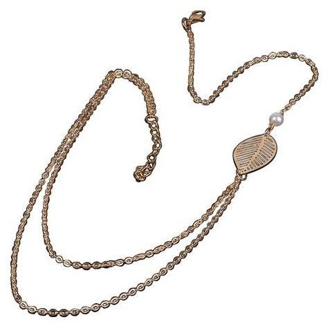 Fashion Fashion Jewelry Faux Pearl Chunky Statement Chain Pendant Necklace Bib Choker (Gold)