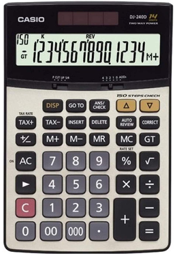 Deli Casio Dj-240D 14 Digits Check Calculator