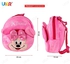 UKR - Plush Mini Backpack- Minnie Pink - Pink- Babystore.ae