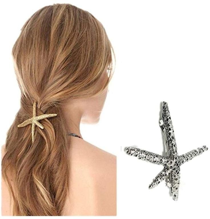 Starfish Hair Clip Silver