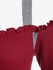 Plus Size Cold Shoulder Ruffles Grommet Long Sleeves A Line 2 in 1 Knit Dress - L | Us 12