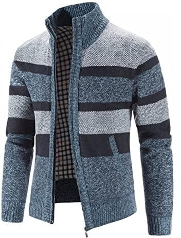 OLOMA Sueter Para Hombres Autumn Winter Men Sweater Warm Zipper Cardigan Sweater Man Casual Knitwear Male Clothes (Size : XL)