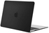 جراب MacBook Air مقاس 13 بوصة طرازات A1466 و A1369 الإصدار الأقدم 2010 2017 غطاء جراب واقٍ من البلاستيك الصلب باللون الأسود