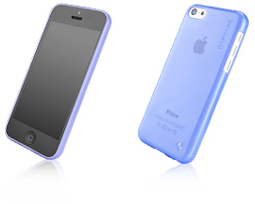 Capdase SJIHM-L203 Soft Jacket Lamina Case for iPhone 5c - Tinted Blue