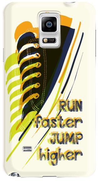 Stylizedd  Samsung Galaxy Note 4 Premium Slim Snap case cover Gloss Finish - Run Faster, Jump Higher  N4-S-239