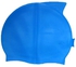 Fitted Silicone Swim Cap -blue