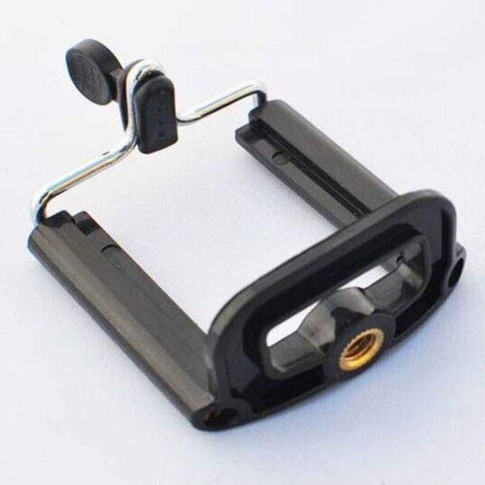 Hot Shoe Metal Gimbal & Mobile Phone Holder Clip 1/4 Screw Interface Universal - Black